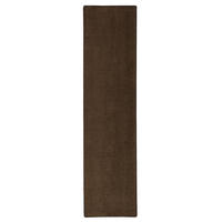 HOCHFLOR VELOURS LÄUFER TEPPICH LUNA - Dunkelbraun, Textil (100/300cm) - Snapstyle