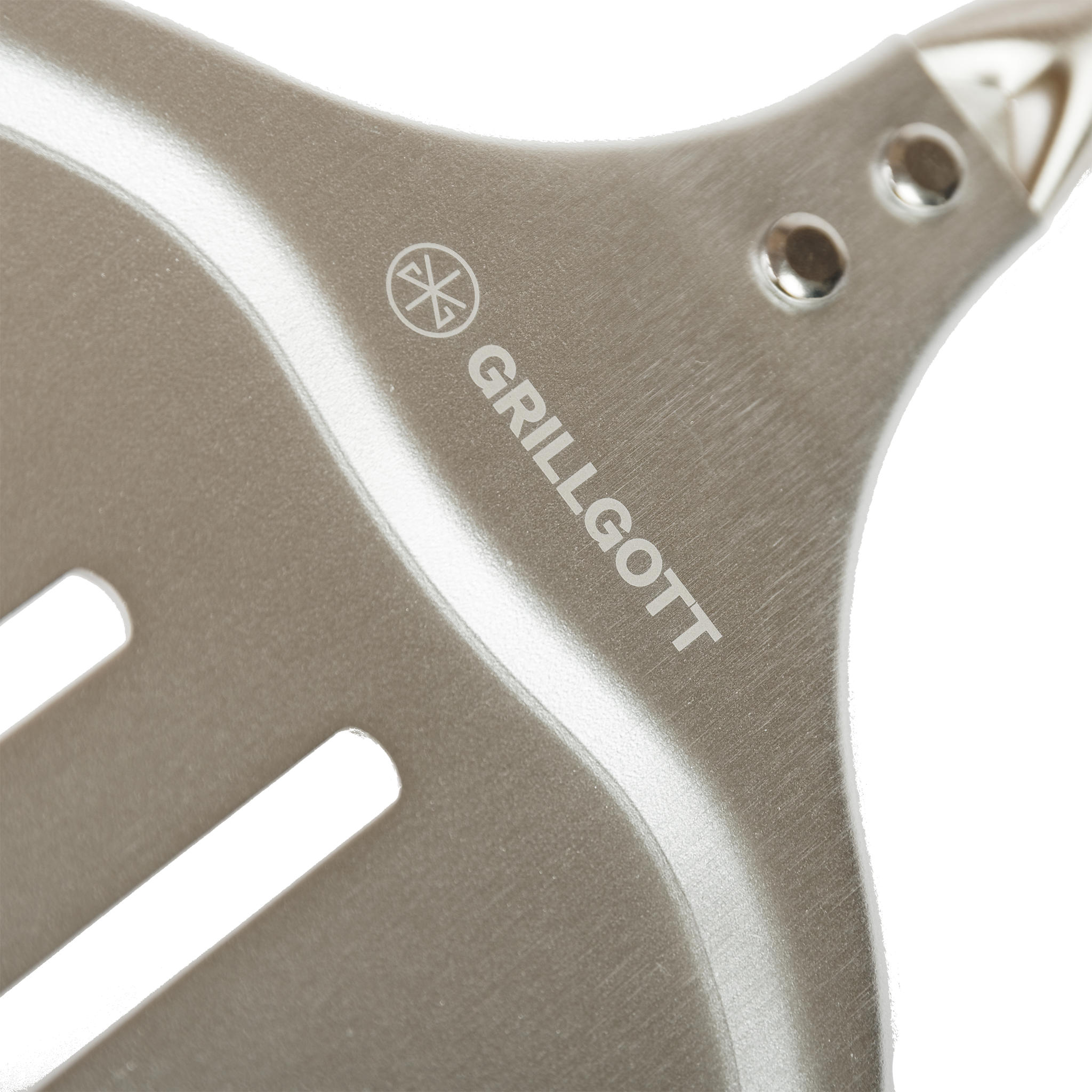 PIZZAWENDER Perforiert - Edelstahlfarben, Metall (17cm) - Grillgott