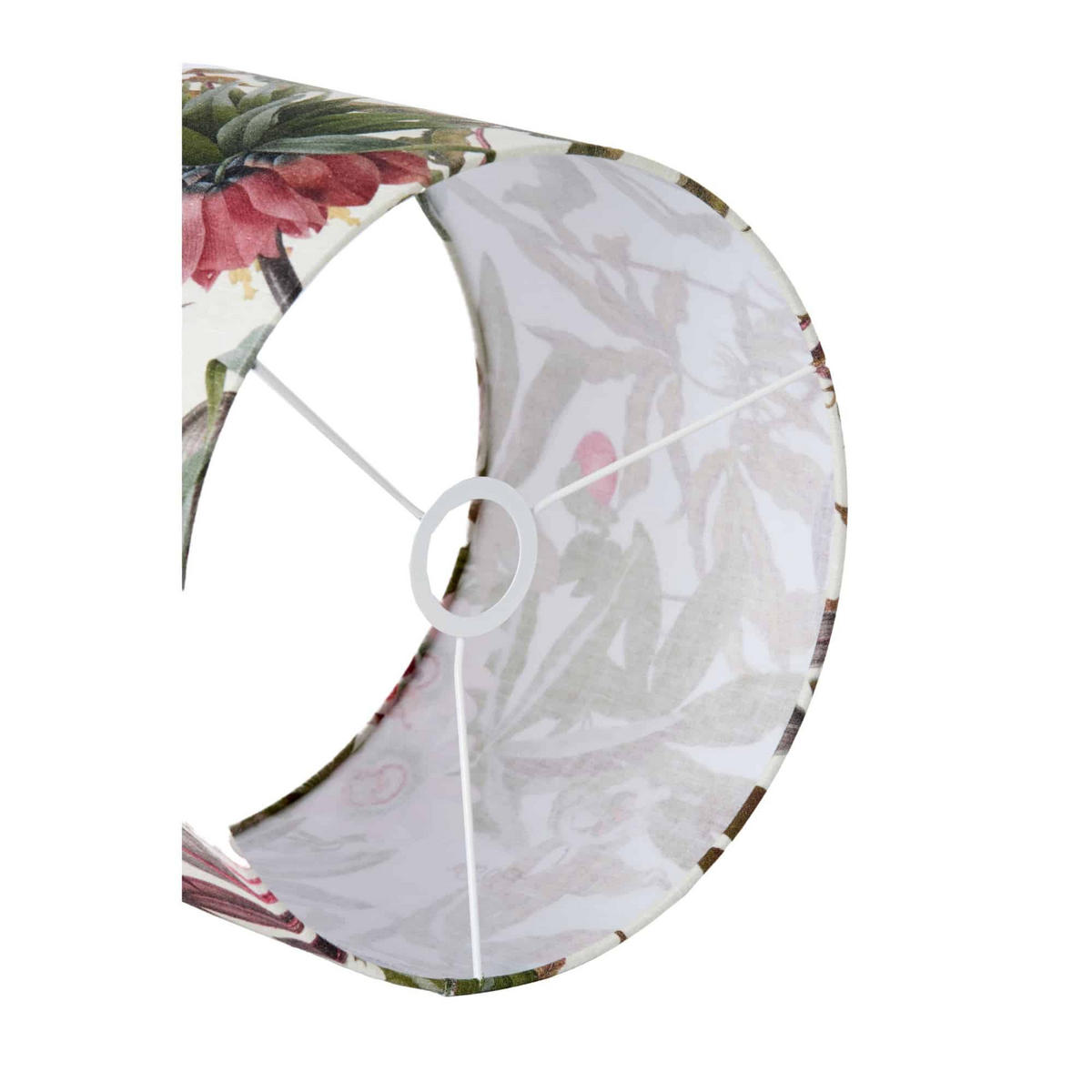 LAMPENSCHIRM Isadore Weiß 25/25/18 cm - Weiß, Textil (25/25/18cm) - Light & Living