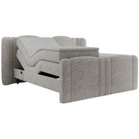 BOXBETT FORTINA 140/200 - Hellgrau Struktur - H3 - Hellgrau, Holz/Textil (140/200cm) - MKS