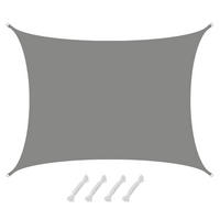 SONNENSEGEL 600/500 cm grau, rechteckig - Grau, Kunststoff (500/600cm) - Amanka