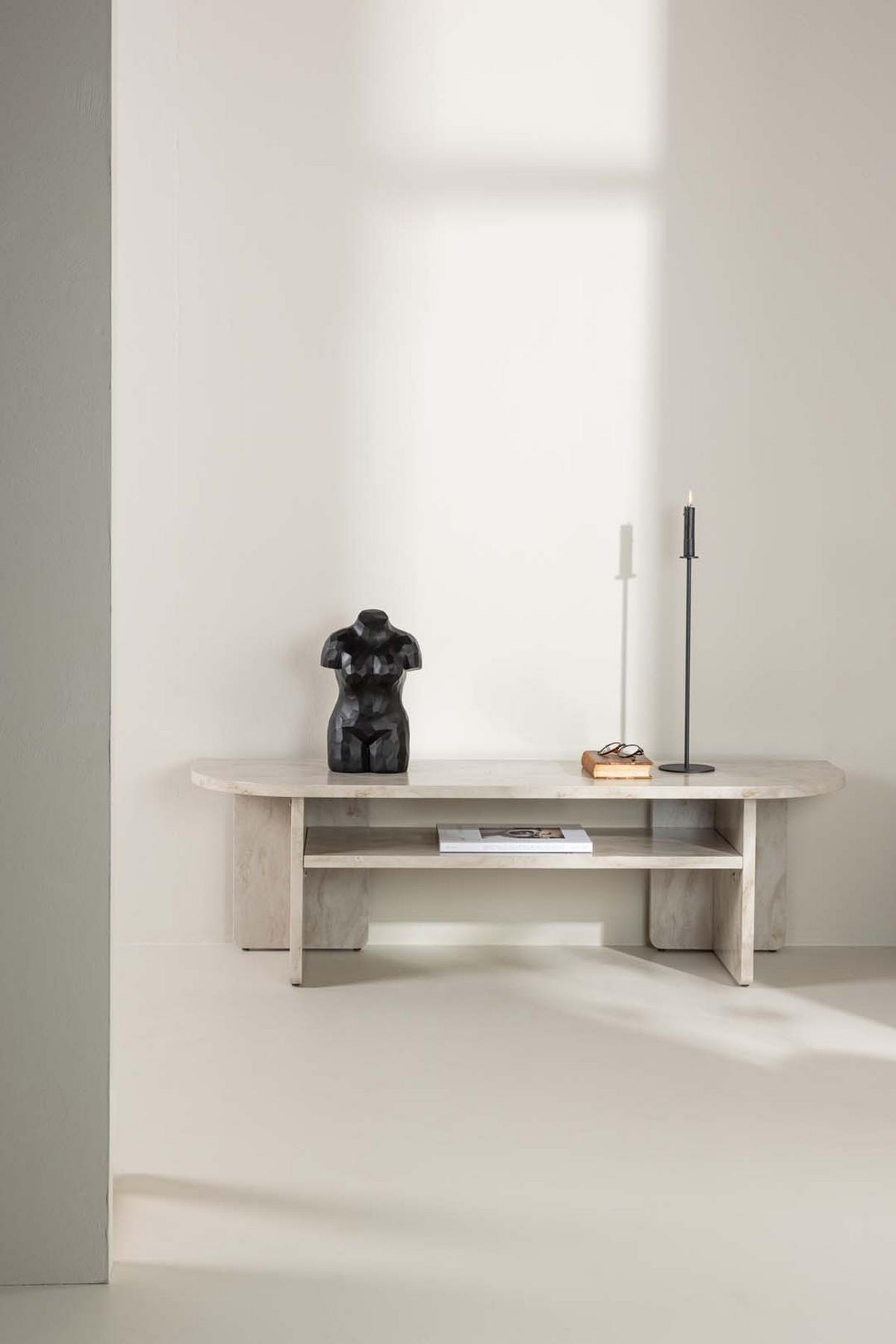 TV-MÖBEL, Ålesund, Beige, MDF, 40 x 140 x 42 cm - Beige, Holzwerkstoff (40/42/140cm) - ebuy24