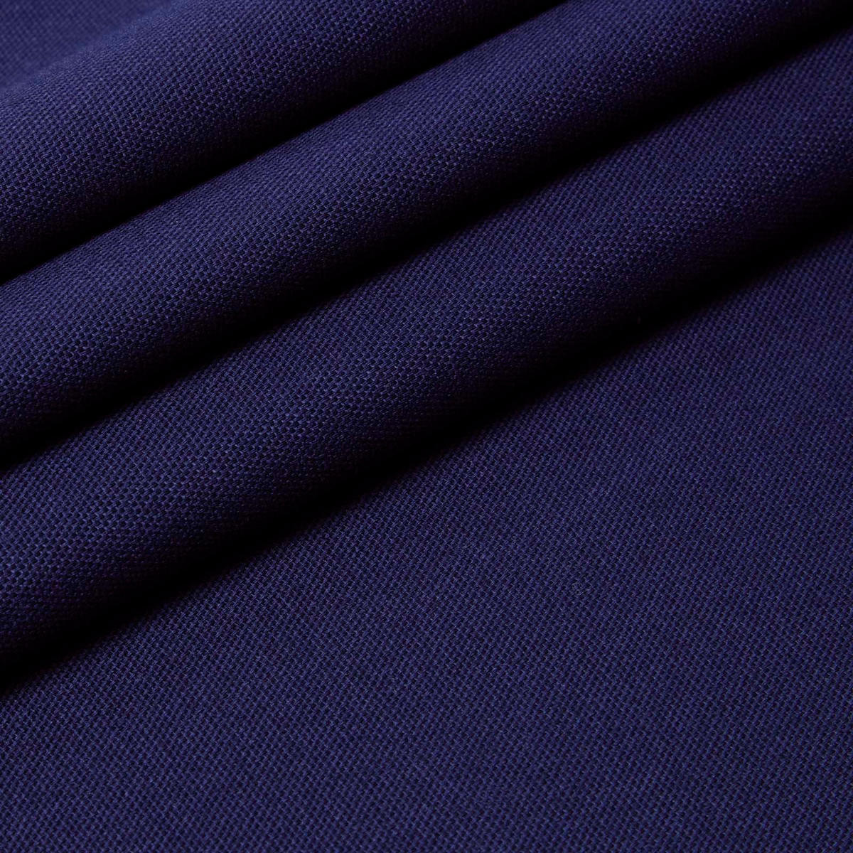 BAUMWOLLSTOFF Meterware dunkelblau, 150 cm - Dunkelblau, Textil (150/100cm) - Homescapes
