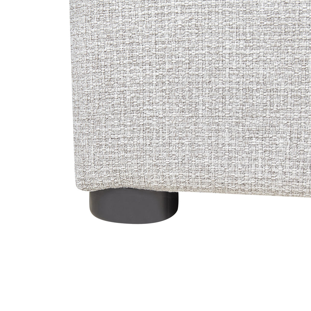 POLSTERBETT Grau 90-200 cm Dinan - Grau, Holz/Textil (90/200cm) - Beliani