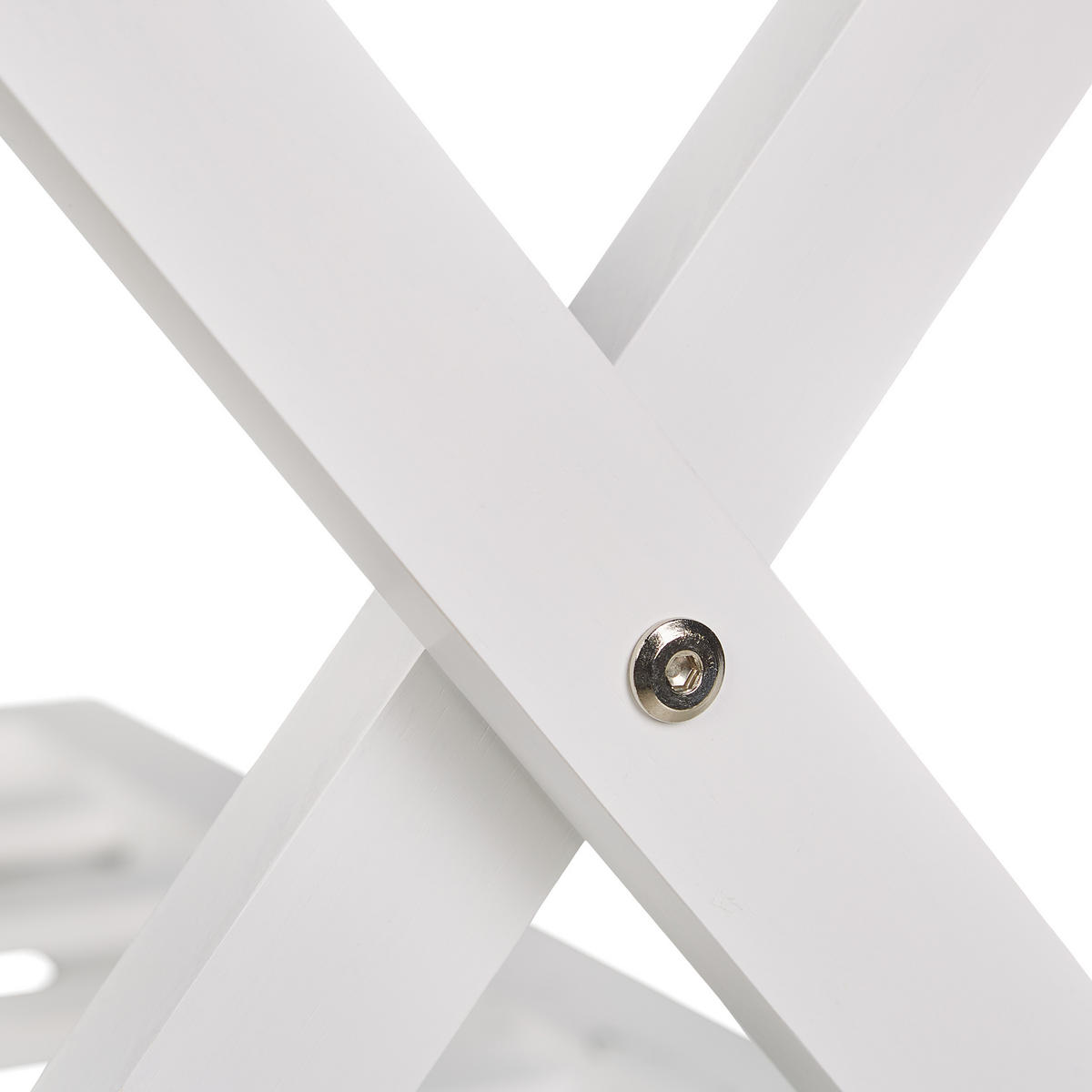 KOFFERSTÄNDER - Weiß, Holz/Textil (66/54.5/44.5cm) - Relaxdays