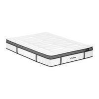STANDARDMATRATZE - 2 Personen - stoff - weiß Oliane - Weiß, Textil (160/200cm) - Vente-Unique