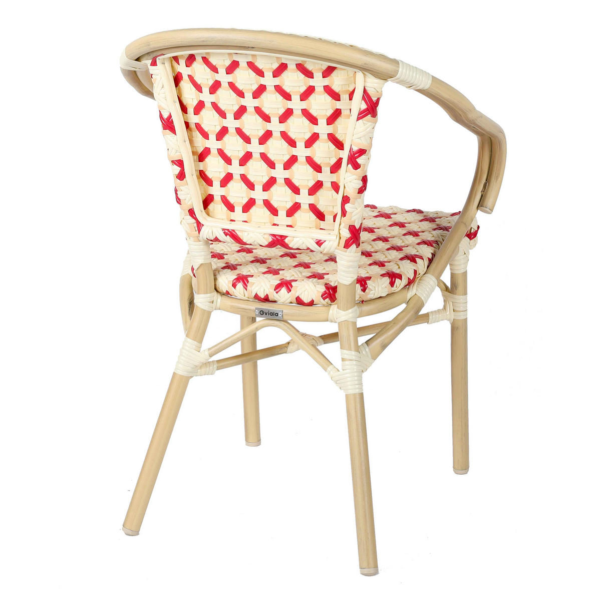 GARTENSTUHL, Rot - Rot, Holz (60/82/57cm) - Oviala