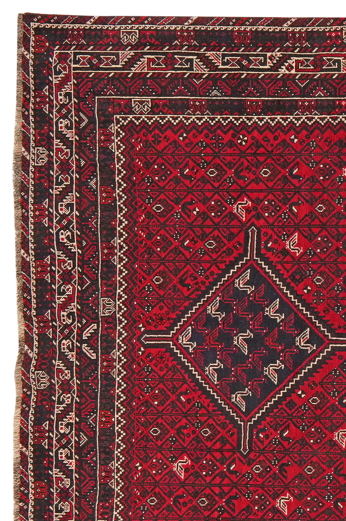 TEPPICH Gashgai Rot 332/239 cm Schurwolle - Rot, Textil (239/332cm) - Looma