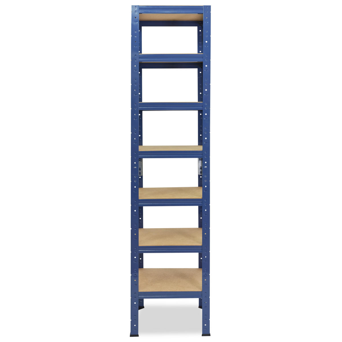 SCHWERLASTREGAL HOME 230x40x40 cm in blau mit 7 Böden und 125 kg Traglast pro Boden - Blau, Metall (40/230/40cm) - shelfplaza