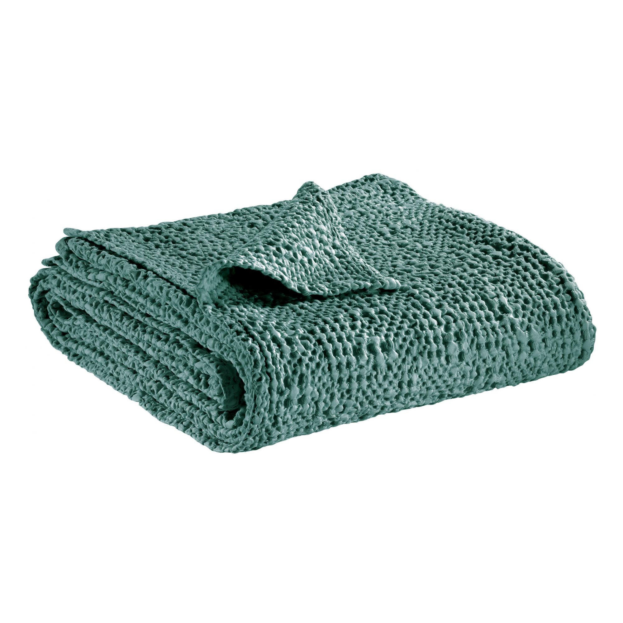 BETTÜBERWURF Tana graugrün 240 x 260 cm - Grün, Textil (240/260cm) - Vivaraise