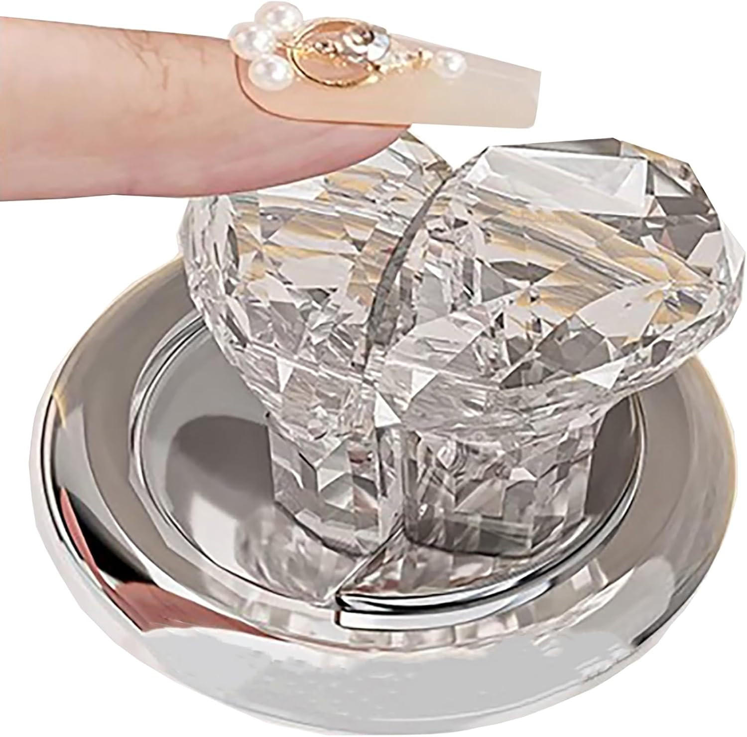 WC-SPÜLTASTE, transparent,4.8/3.6/2.7cm - Klar, Kunststoff (4/4/10cm)