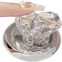 WC-SPÜLTASTE, transparent,4.8/3.6/2.7cm - Klar, Kunststoff (4/4/10cm)