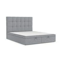 POLSTERBETT Guam mit Stauraum 140/200 cm Grau im Alta Stoff - Schwarz/Grau, Holz/Holzwerkstoff (140/200cm) - AltaBeds