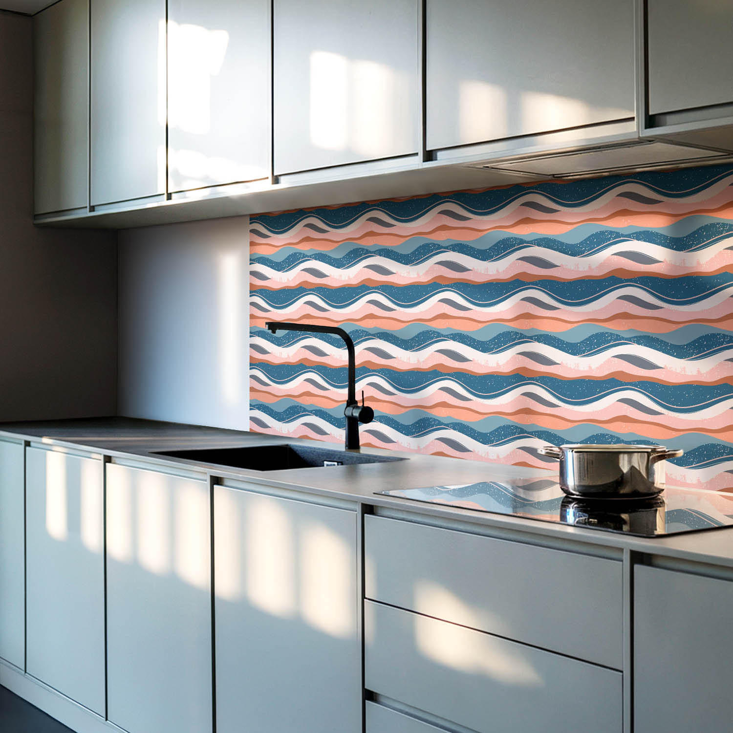 WANDPANEEL 20 Stück 20x20 cm selbstklebend Ondura - Multicolor, Kunststoff (20/1.6/20cm) - Wallfluent