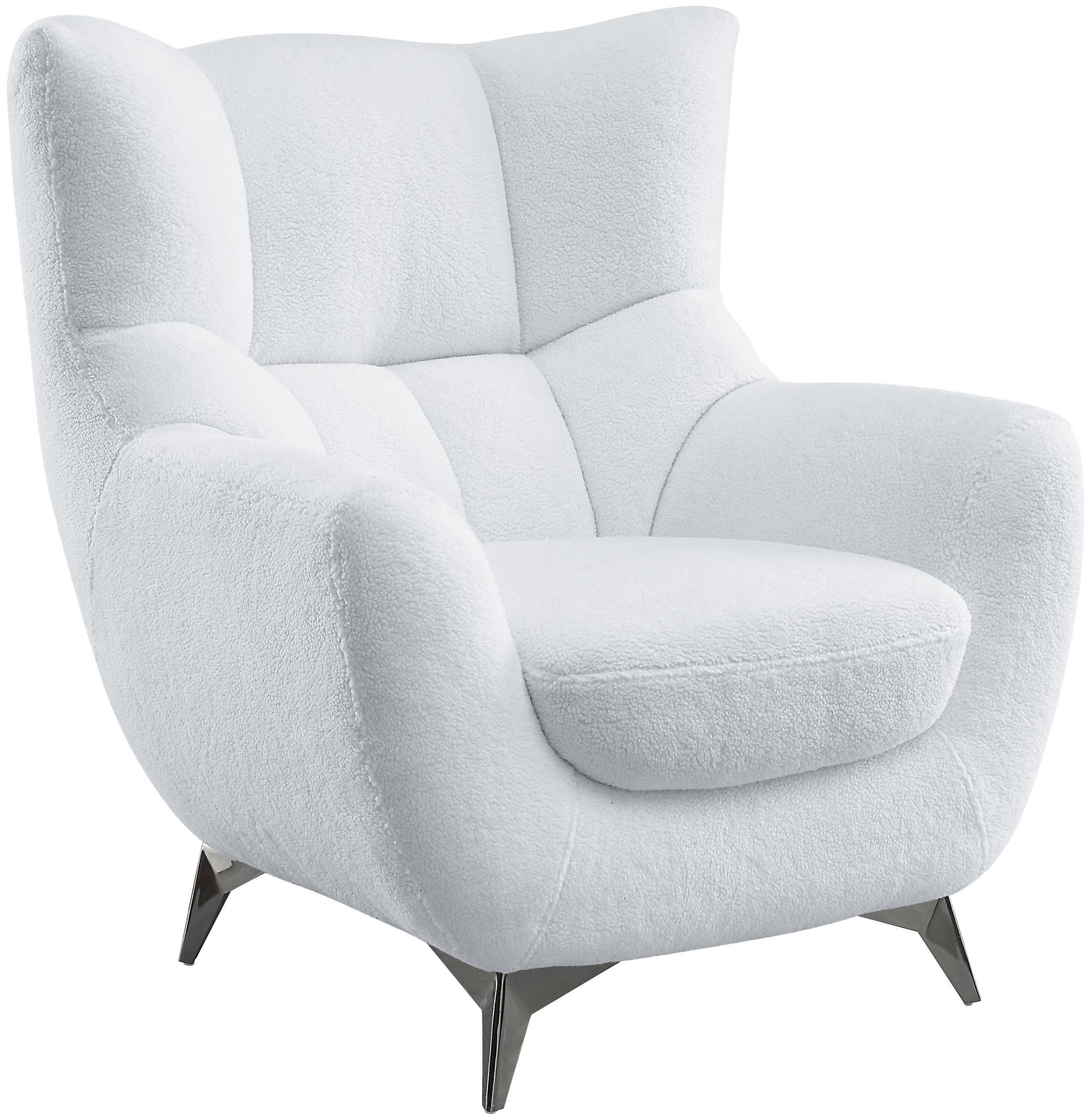 Atlantic home collection Sessel Weiß 88x98x91 cm