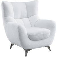 SESSEL Shawn Teddystoff weiß - Weiß, Textil (88/98/91cm) - ATLANTIC home collection