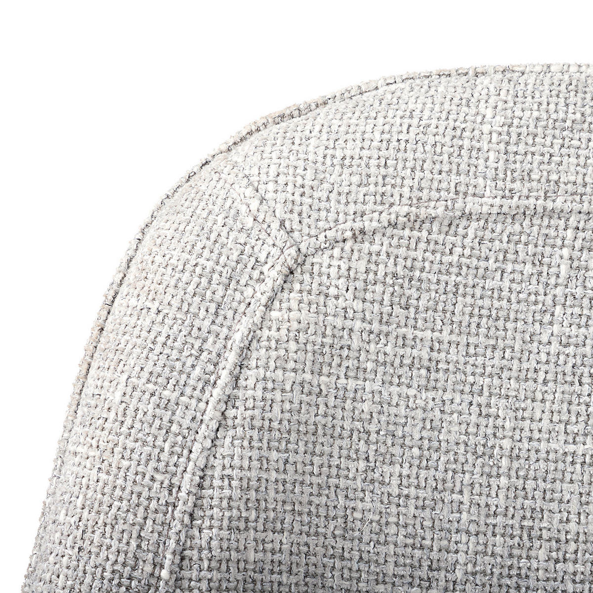 POLSTERSTUHL 2ER-SET - Metall / Textil - Hellgrau, Textil/Metall (57/85/52cm) - home24