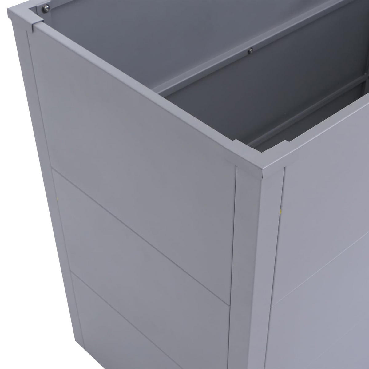 HOCHBEET 3er-Set 77x150x100cm Grau - Grau, Metall (150/77/100cm) - PROREGAL