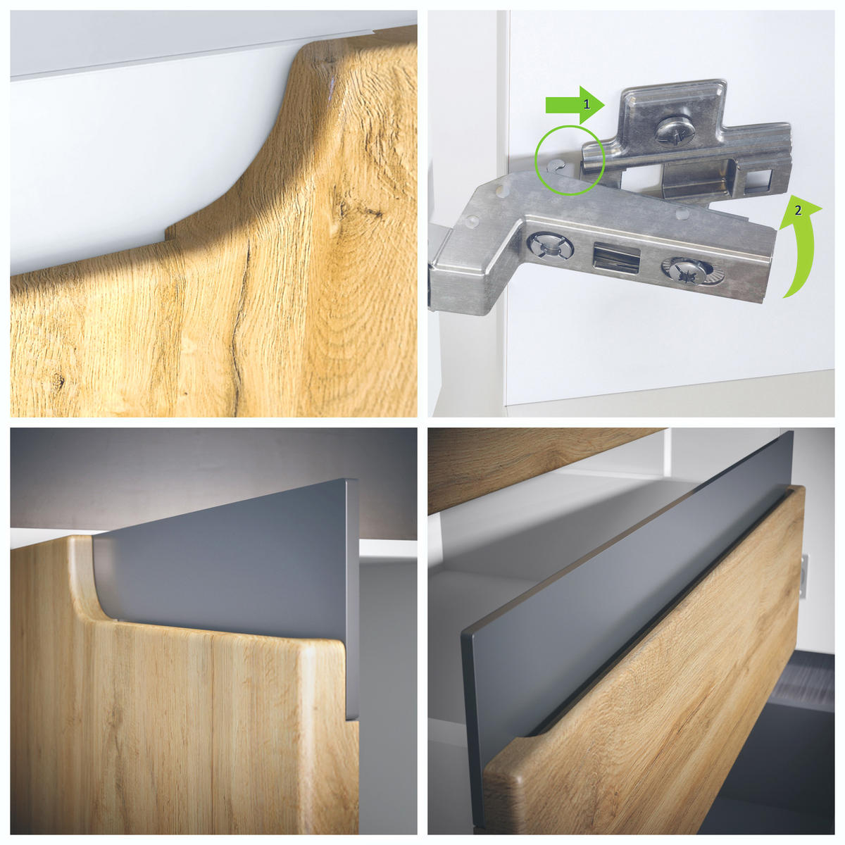 SIDEBOARD Sylt Grau Hochglanz / Brombeer Hochglanz - Grau, Holzwerkstoff (138.5/75.5/35cm) - Vladon