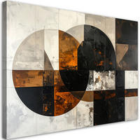 LEINWANDBILD 3D und geometrisch 90x60cm - Braun, Textil (90/60cm) - Feeby