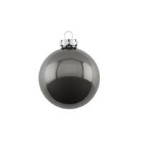 CHRISTBAUMKUGEL Opal, Glas, Dunkelgrau, Ø 8 cm - Grau, Glas (8/1/8cm) - Gift Company