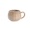 BECHER Almos beige gestreift 0,32 l - Beige, Keramik (0.32L) - Homla