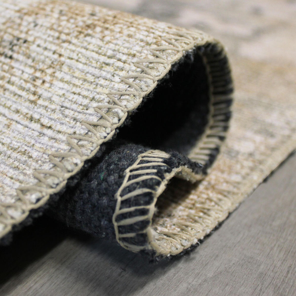 TEPPICH waschbar Abstrakt, Wohnzimmer schmutzabweisend Gelb-Natur Rechteckig 152x230 - Beige, Textil (152/230cm) - KADIMA DESIGN