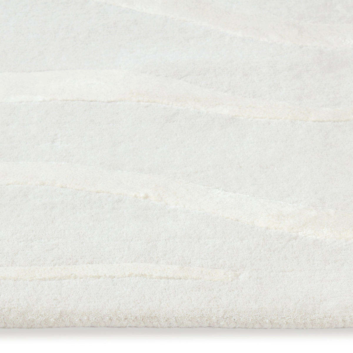 TEPPICHE Wolle und Viskose Gebrochenes Weiß 160cm - Weiß, Textil (160/230cm) - Sia Home