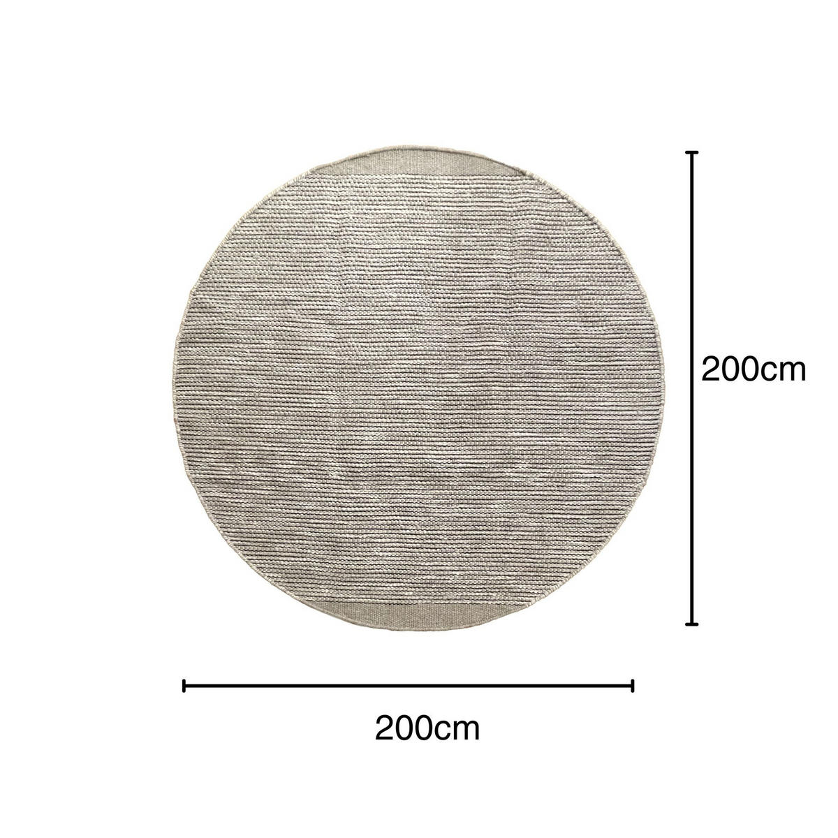 WOLLTEPPICH Roshni grau 200/200 cm - Grau, Naturmaterialien (200/200cm) - My-Rug