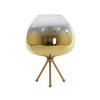 TISCHLAMPE Mayson Gold Ø30/43 cm - Goldfarben, Glas (30/30/43cm) - Light & Living