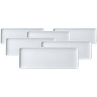 SERVIERPLATTEN Skagen weiß 20,5 x 7,5 cm 6er Set - Weiß, Keramik (7.5/2/20.5cm) - Ritzenhoff Breker