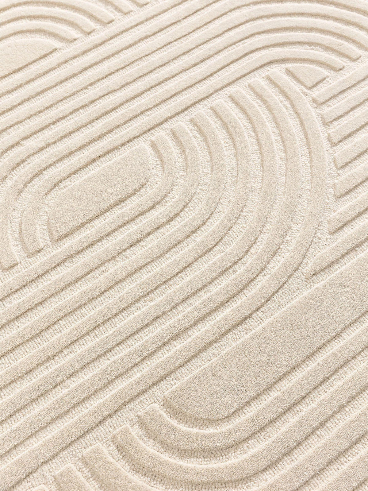 WOLLTEPPICH Nuria Cream 120x170 cm - Creme, Textil (120/170cm) - benuta Pure