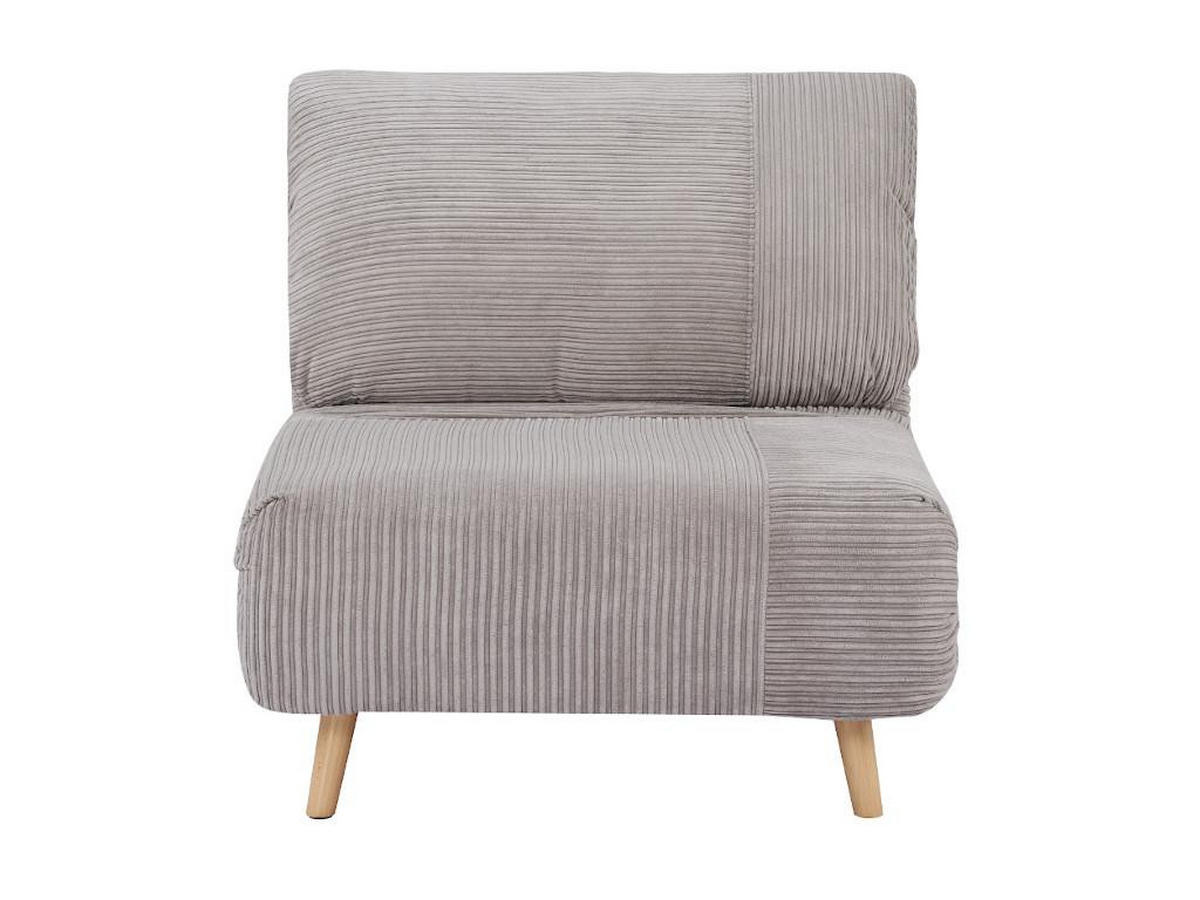 SCHLAFSESSEL - Cord - Hellgrau - PALULA - Hellgrau, Textil (81/83/88cm) - Vente-Unique