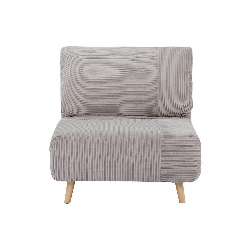 Thumbnail - Vente-Unique Schlafsessel, Hellgrau, Textil, Uni, 1-Sitzer, 81x83x88 cm, Wohnzimmer, Sessel, Schlafsessel