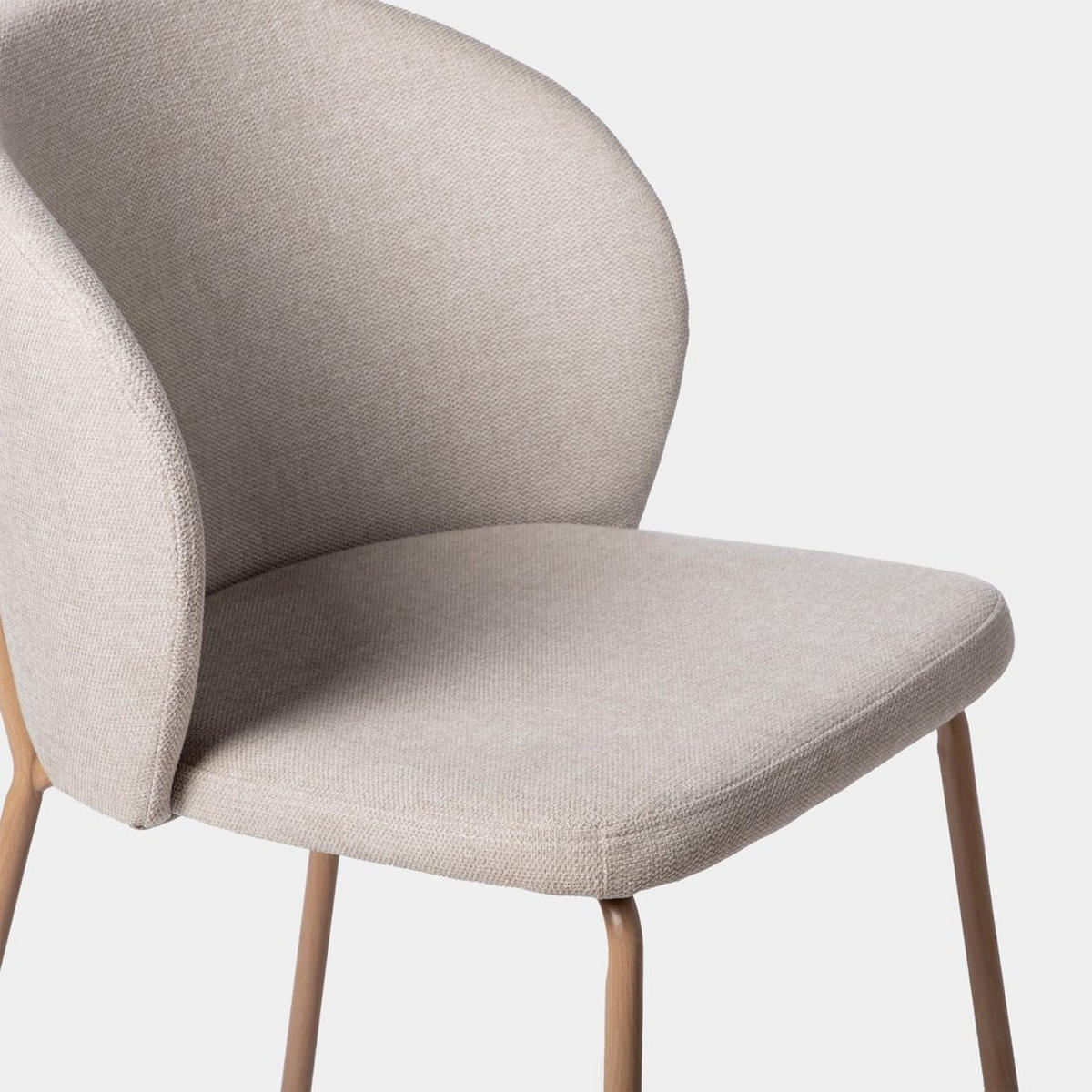 ESSZIMMERSTUHL Norah Beige 49 cm x 80 cm 4er-Set - Beige, Textil (49/80/56cm) - Klast Home