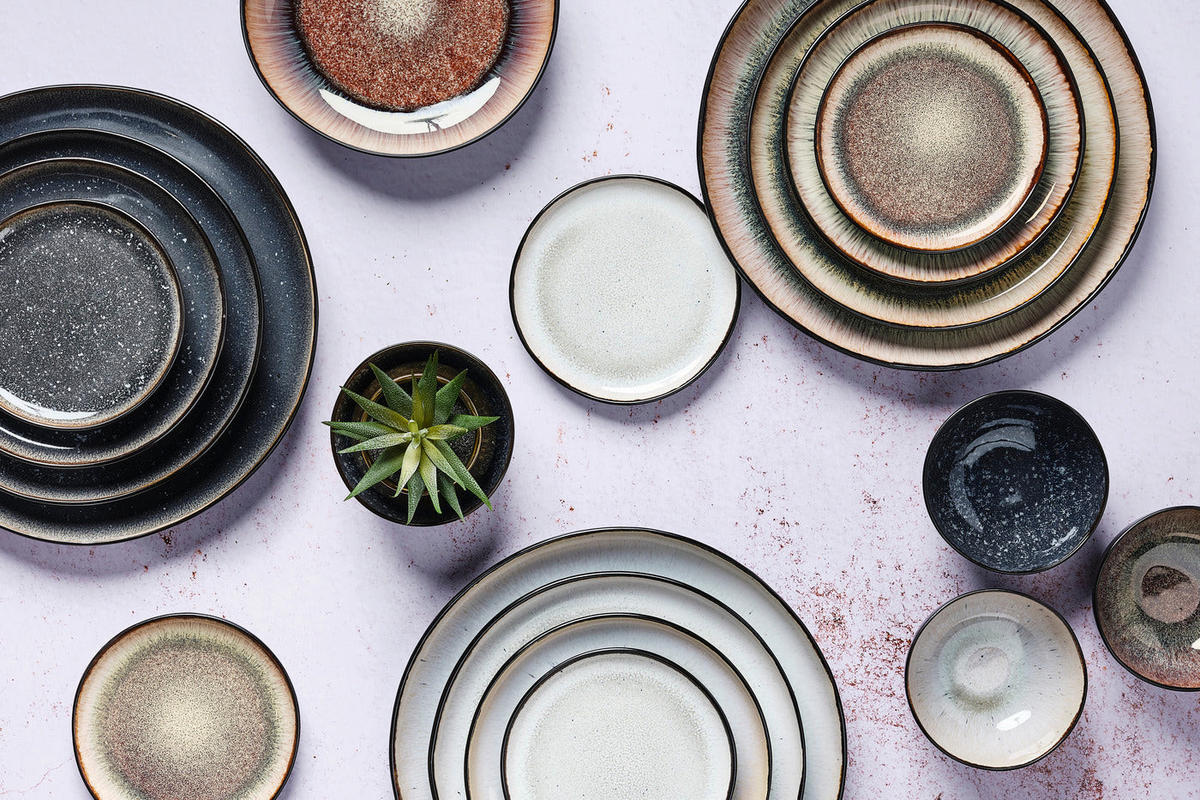 KOMPLETTSERVICE Iris - 48er-Set - Elfenbeinweiß - Weiß, Keramik (1/1/1cm) - Björn