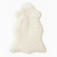 SCHAFFELL Natur Lammfell Weich Flauschig Wohnteppich, Weiß, ca. 110 cm - Weiß, Fell (60/110cm) - Provellus