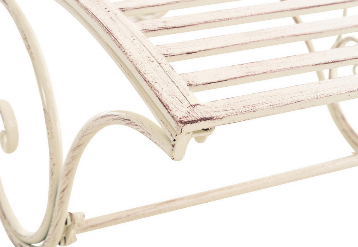 GARTENLIEGE Aurelle antik-creme - Naturfarben, Metall (58/101/140cm) - TPFGarden