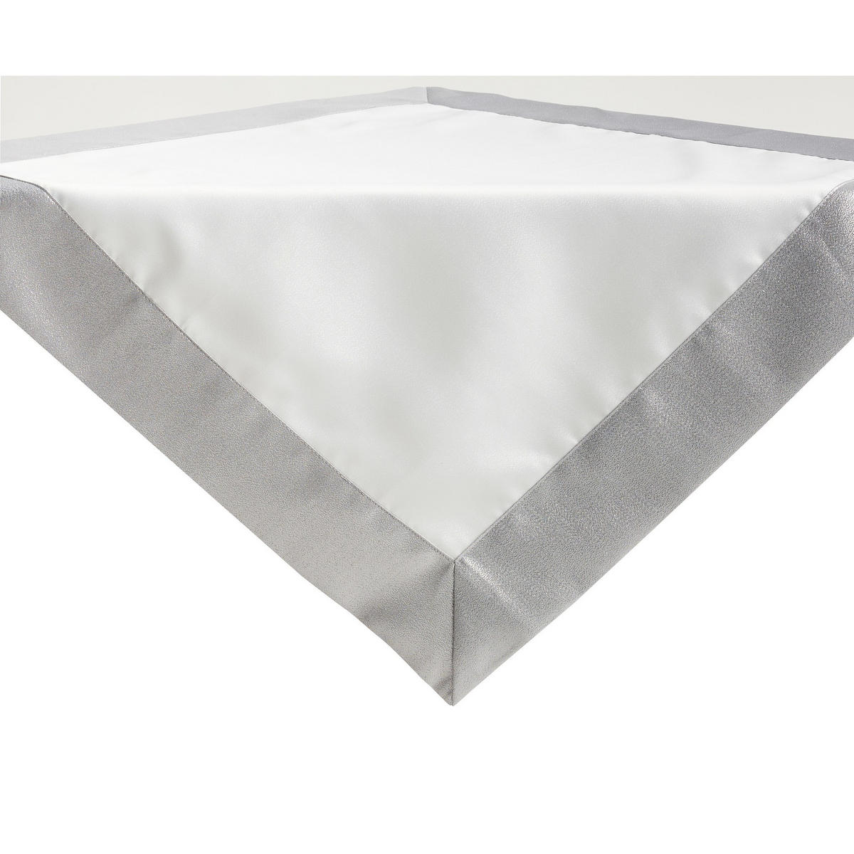 TISCHDECKE Kholio - Silberfarben, Textil (80/80/1cm) - home&you