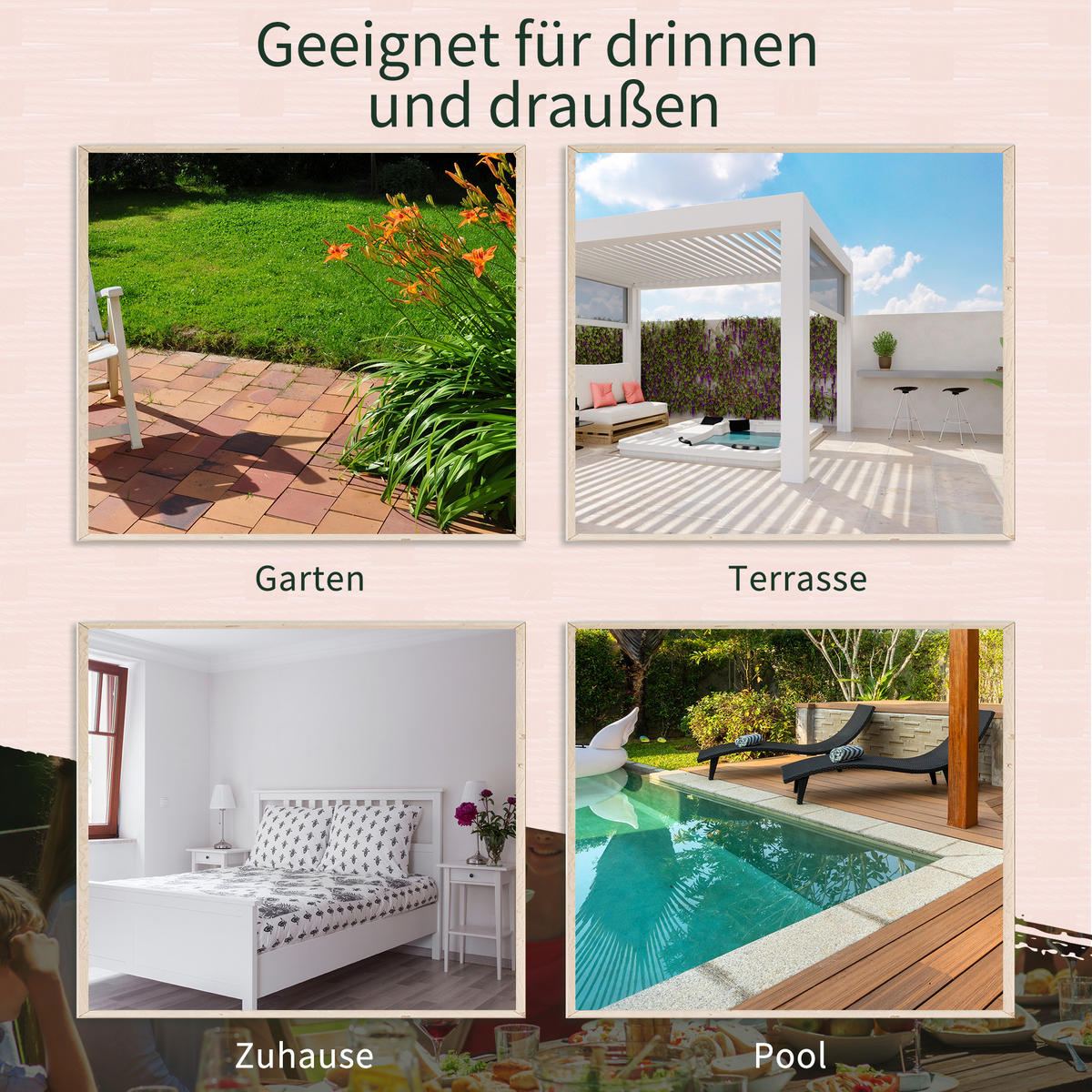 POLYRATTAN Gartenbank mit Tisch 2-Sitzer Stahl Braun B133 x T63 x H84cm - Braun, Kunststoff (63/84/133cm) - Outsunny