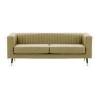 DREISITZER SOFA Slender-Baku 10 - Beige, Holz/Textil (201/71/83cm) - SLF24