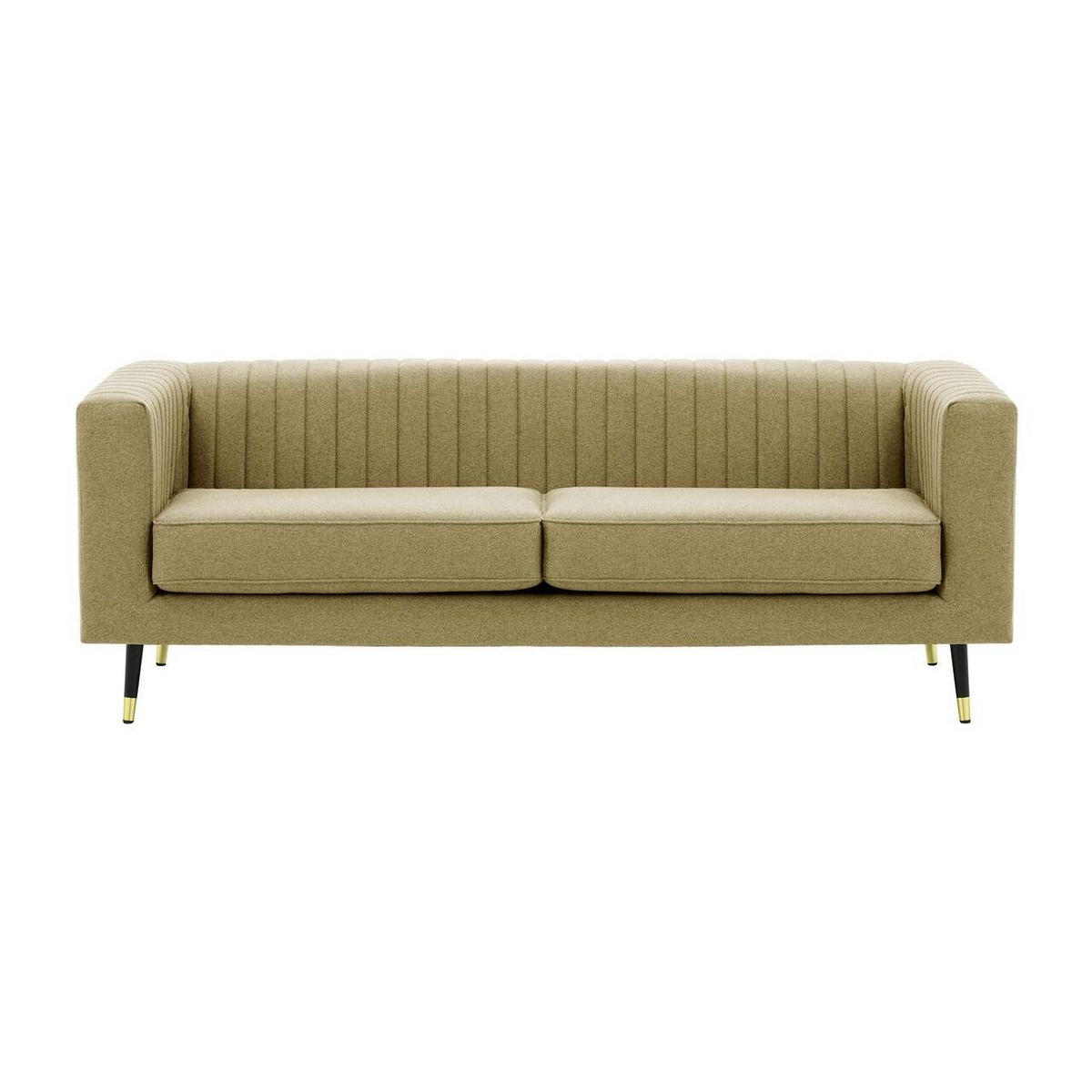 DREISITZER SOFA Slender-Baku 10 - Beige, Holz/Textil (201/71/83cm) - SLF24