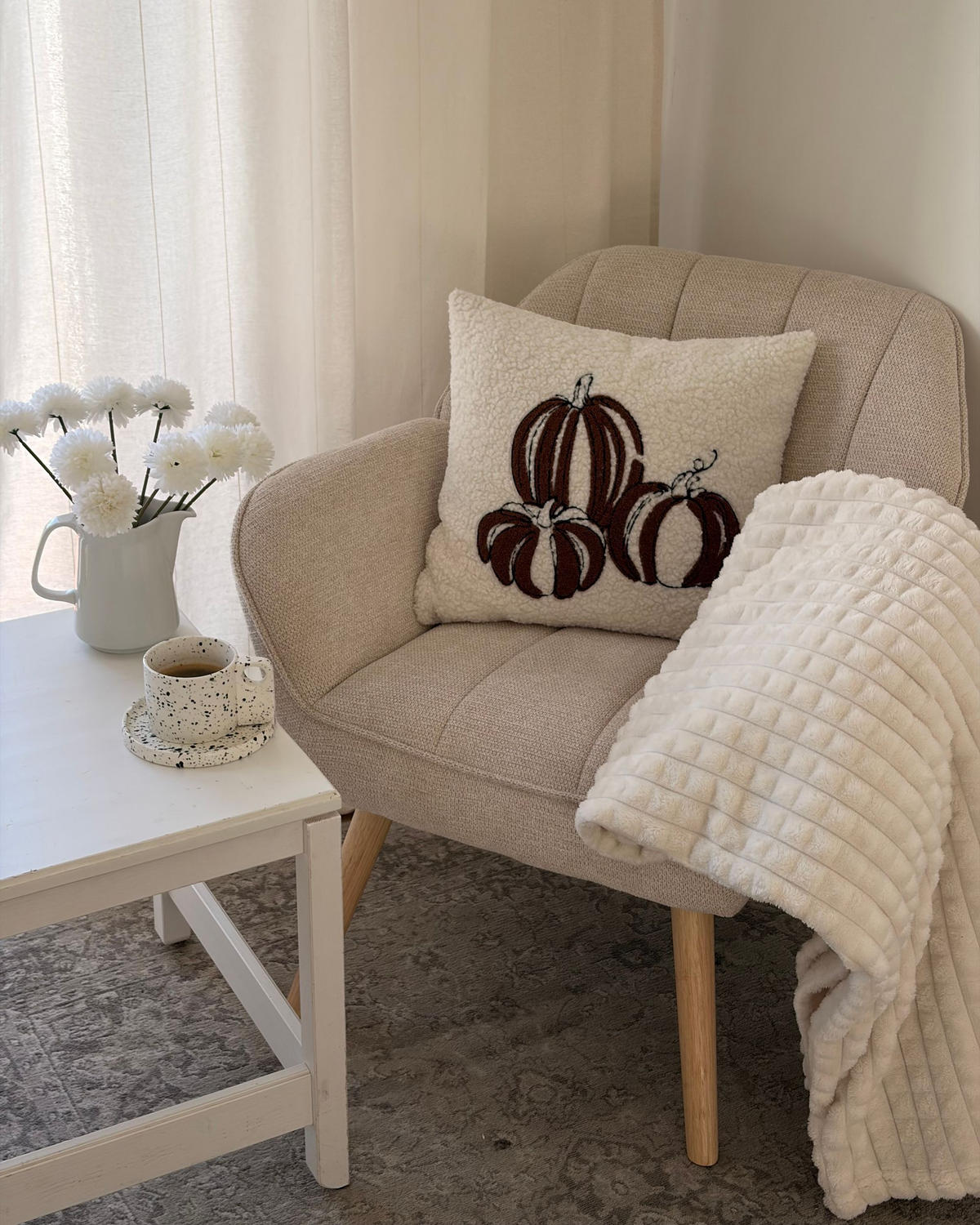 SESSEL Stoff HellbeigeTorud - Beige, Textil (79/76/72cm) - Beliani