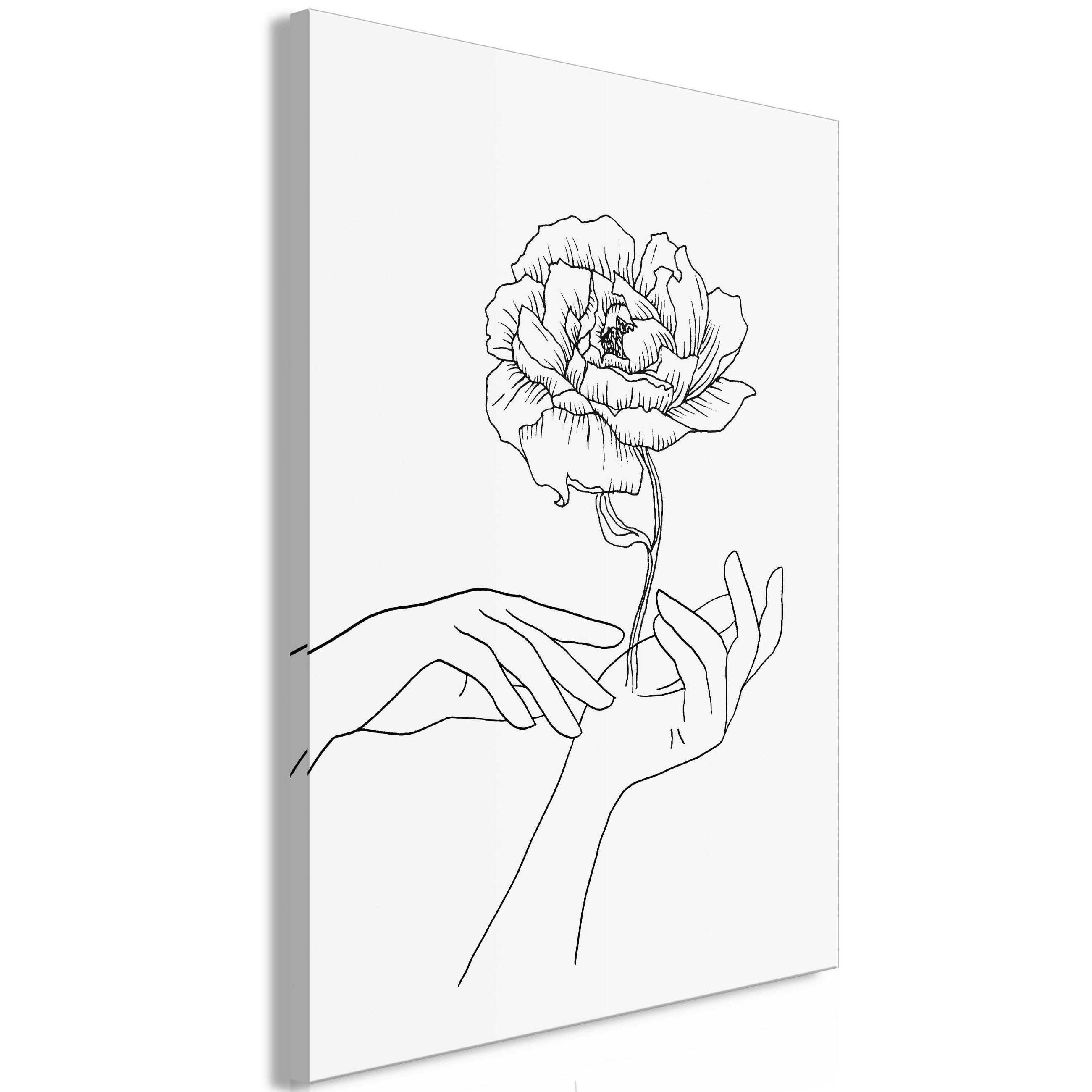 KUNSTDRUCK Schwarz-Weiß 40/60 cm - Schwarz, Textil (40/60cm) - KUNSTLOFT