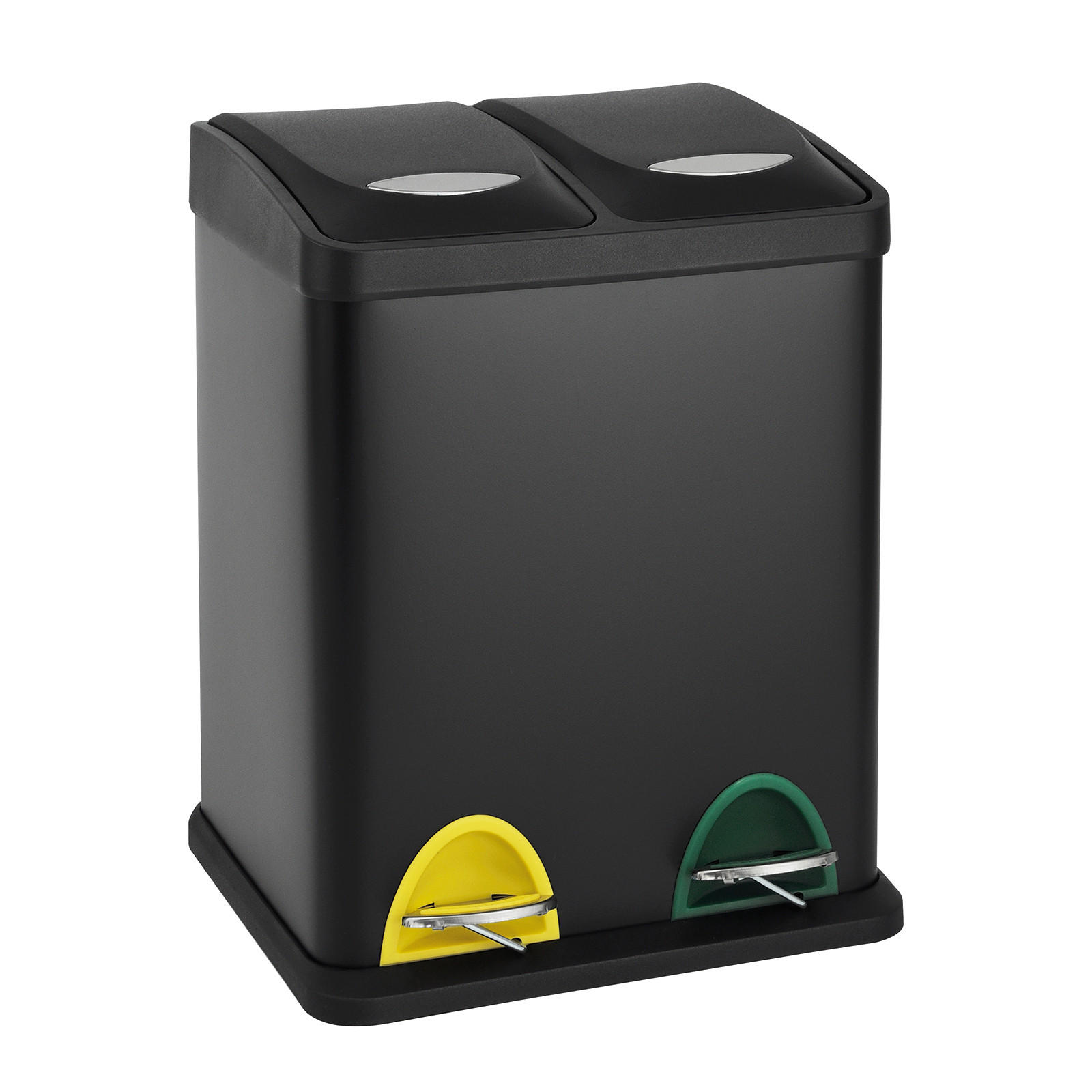 MÜLLEIMER TC2X8 - Schwarz, Metall (32/38/28cm) - SVITA