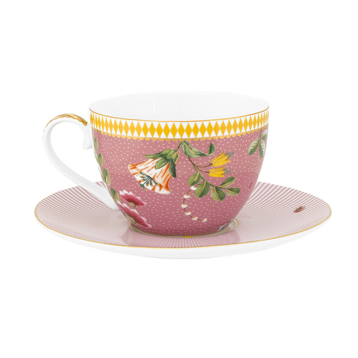 TASSEN & UNTERTASSEN 2er-Set La majorelle rosa 280 ml - Rosa, Keramik (16.8/12.2/16.8cm) - Pip Studio