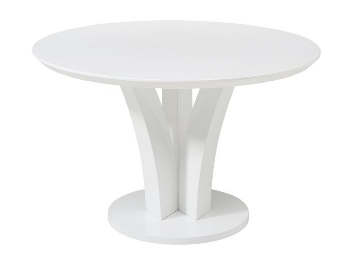 ESSTISCH rund - 4 Personen - MDF - Weiß lackiert - VIALETA - Weiß, Holz (120/120/75cm) - Vente-Unique
