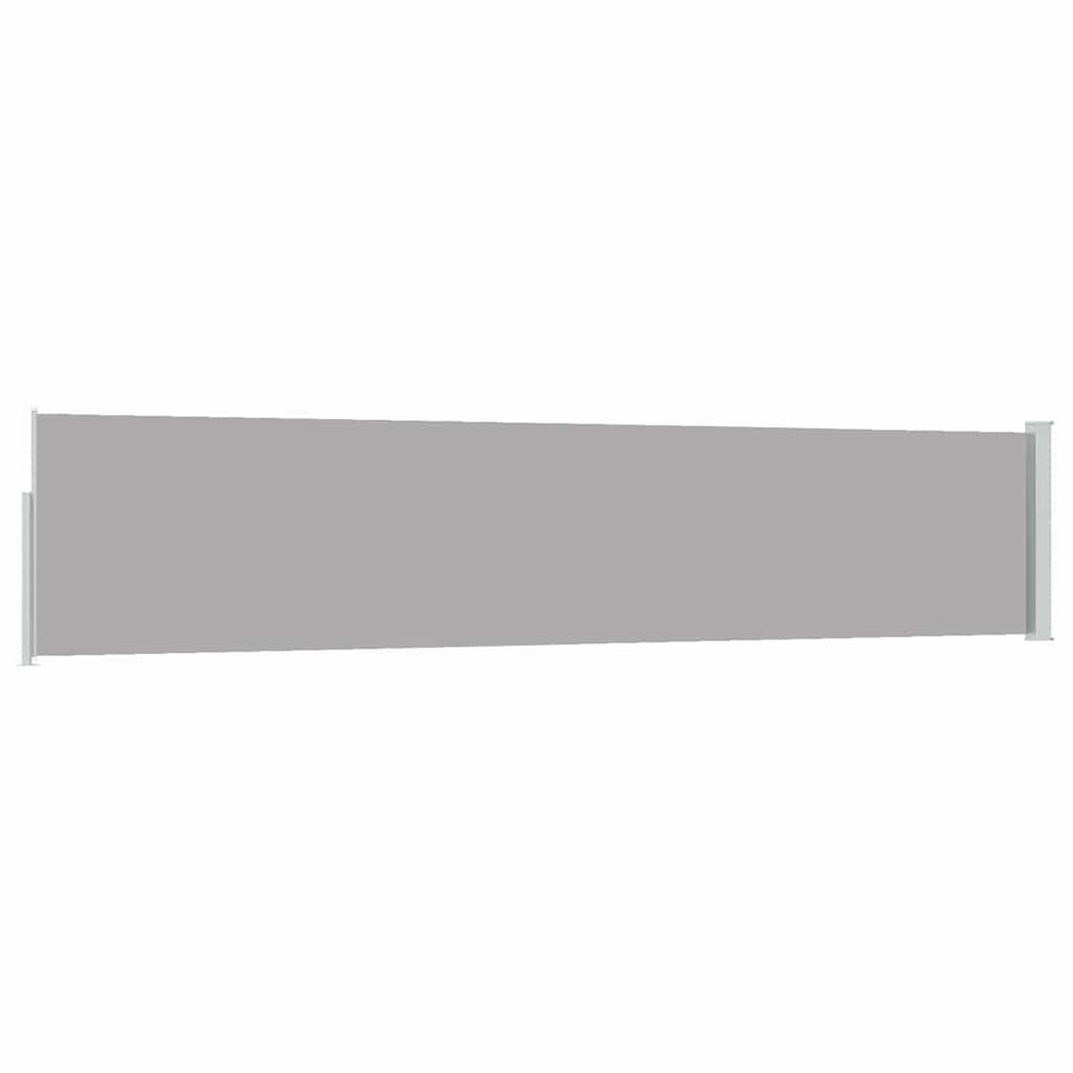 SEITENMARKISE Ausziehbare 100/500 Cm Grau - Grau, Textil (100/500cm) - vidaXL