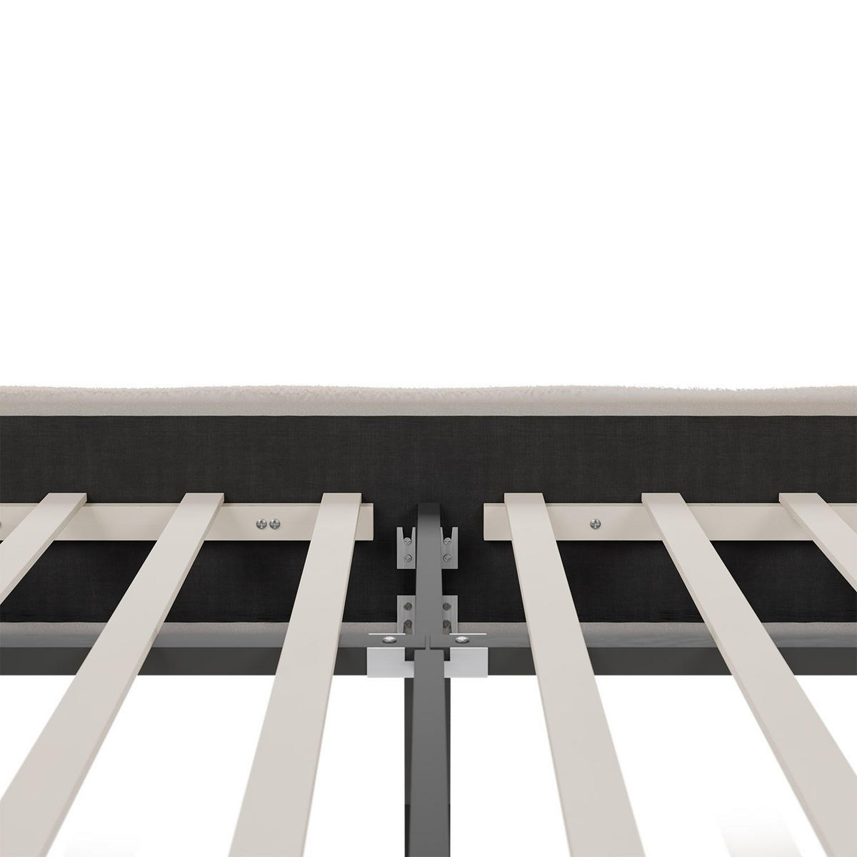 POLSTERBETT Florenz beige 180x200 cm - Beige, Holz (180/200cm) - Juskys