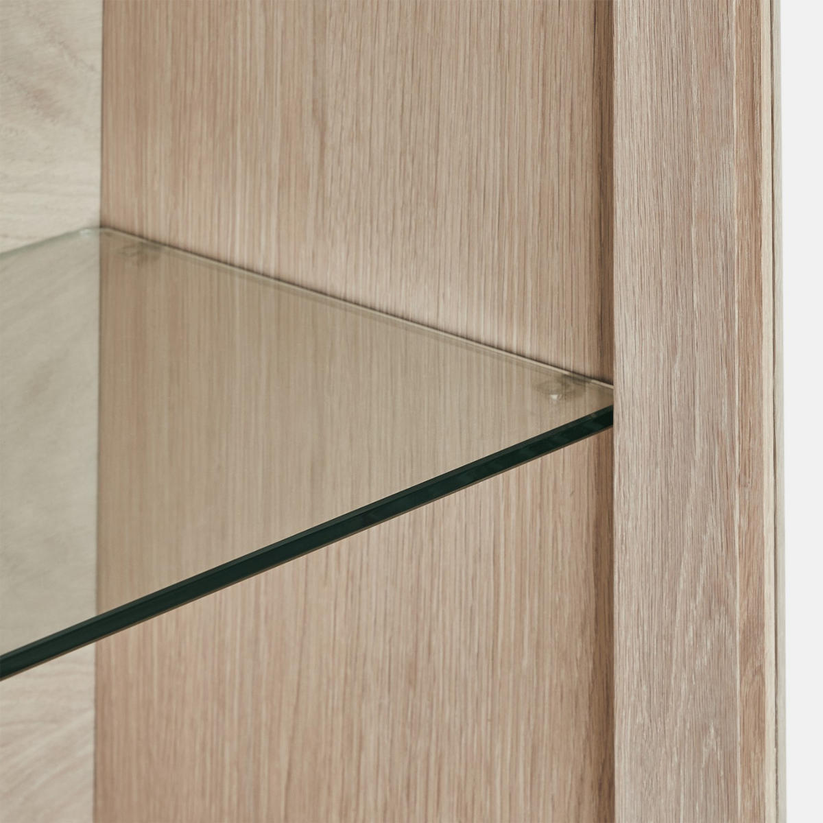 VITRINE Eiche massiv - Eichefarben, Holz (180/60/34cm) - Furnhouse
